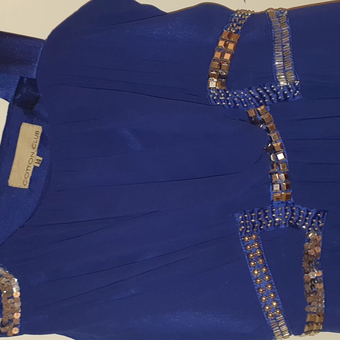 Blå klänning NY, OANVÄND - 90