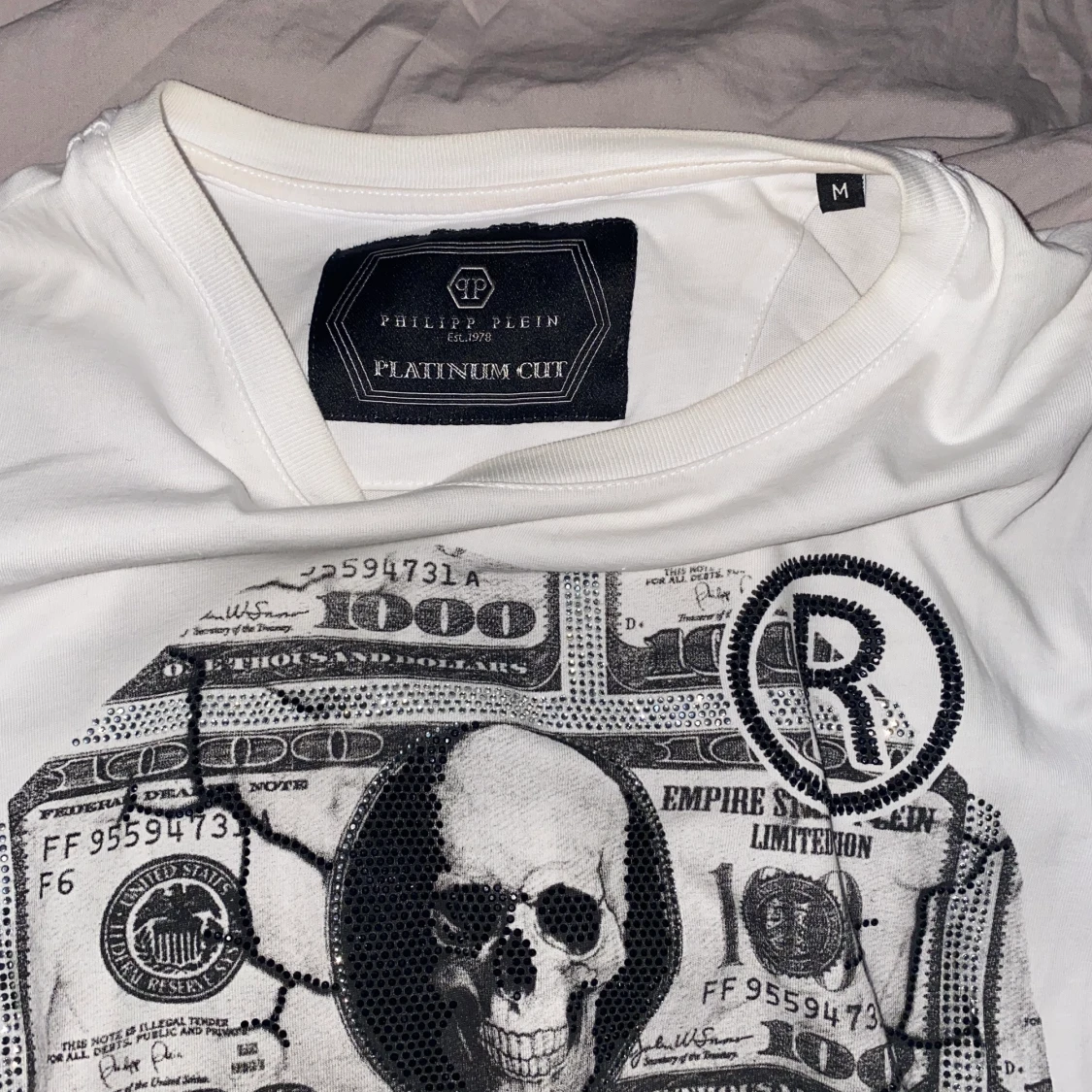Philipp Plein Dollar Skull T-Shirt - 90