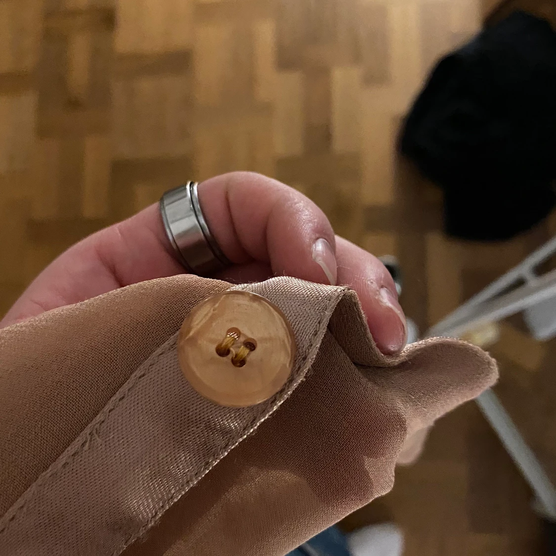 Jättesnygg beige mesh kofta - 91