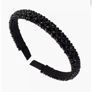 Diadem  - Diadem med svarta och glittriga stenar. Oanvänt. Prislappen sitter kvar.