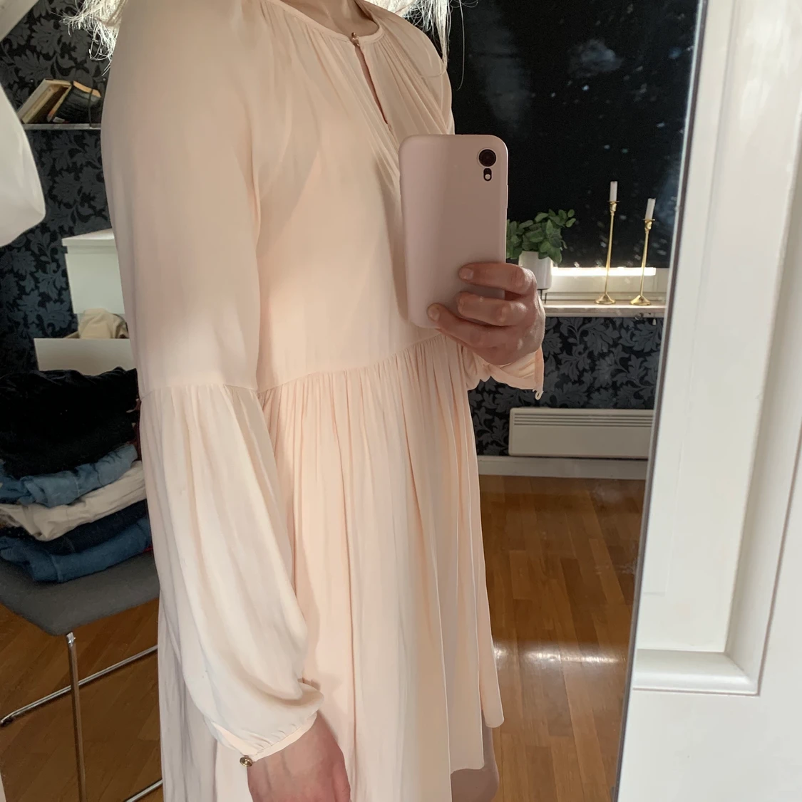 Ljusrosa klänning  - 90