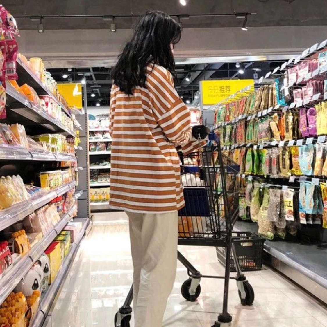 oversized striped shirt - 91