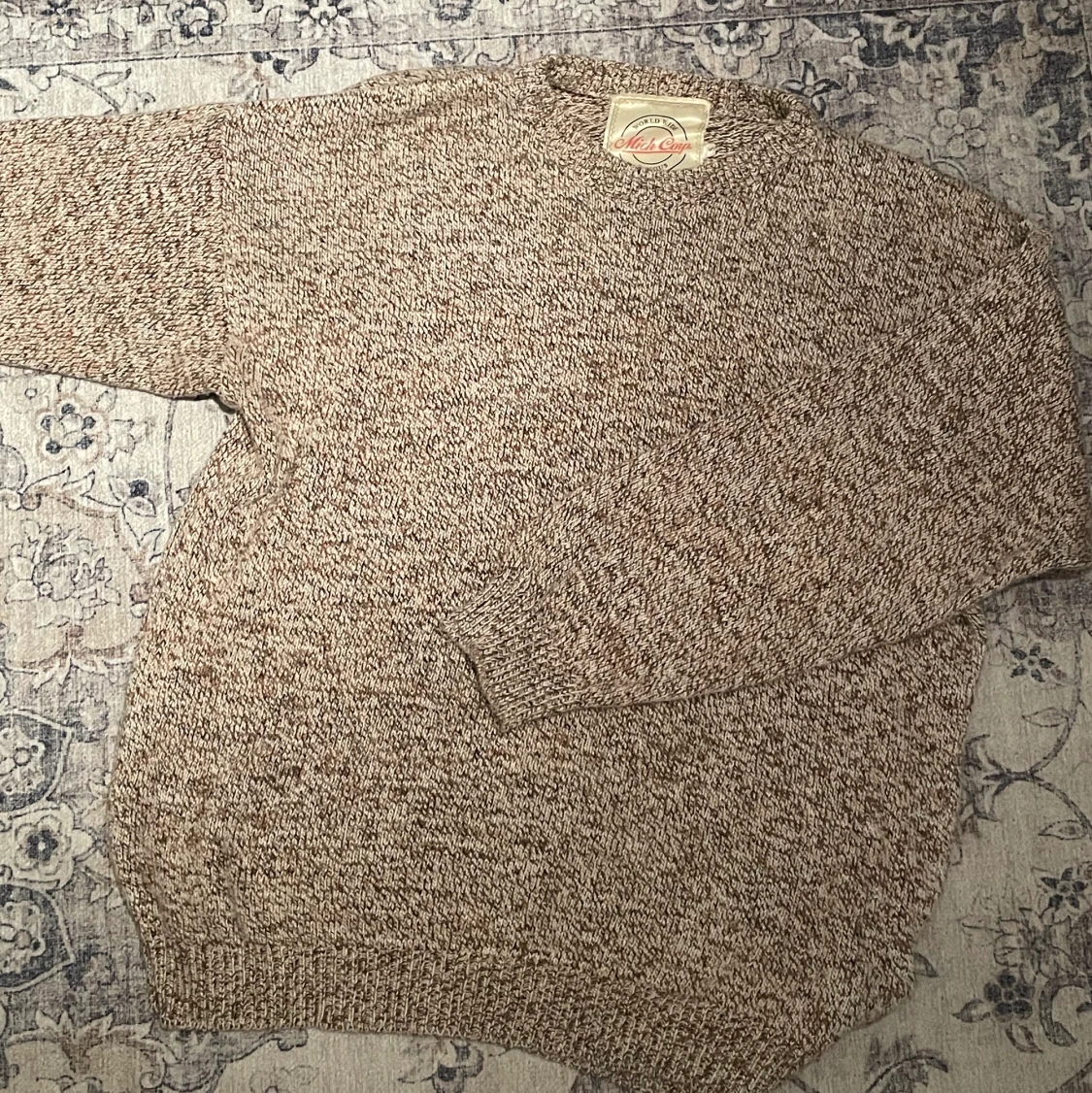 Stickad oversized tröja  - 90