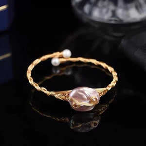 Naturlig pärl armband - Unik handgjorde armband