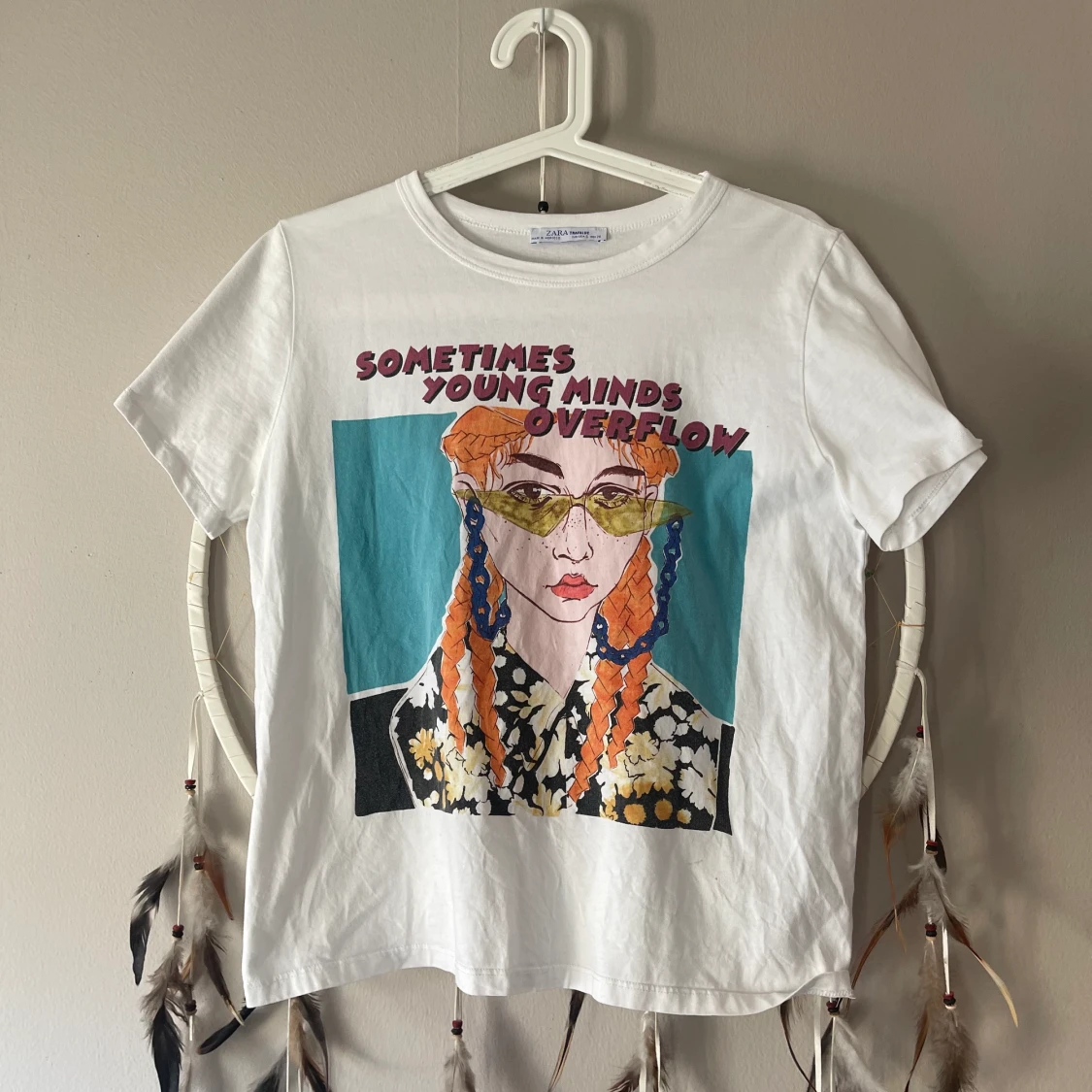 T-shirt med tryck från Zara