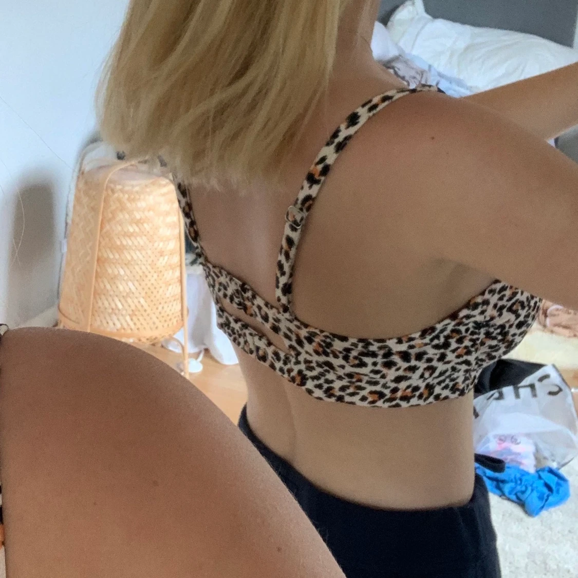 Leopard bikini överdel - 91