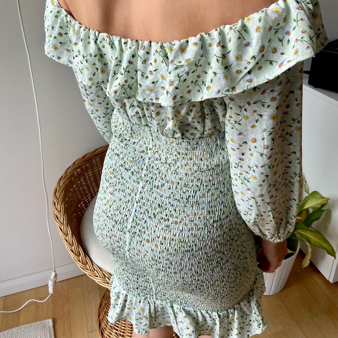 Midsommar klänning off shoulder - 91