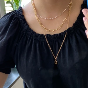 3-i-ett halsband  - Ett fint halsband i bra skick, använt en gång tidigare. Fina detaljer och bra passform som är justerbart!♻️💚🌍 frakt står köparen för