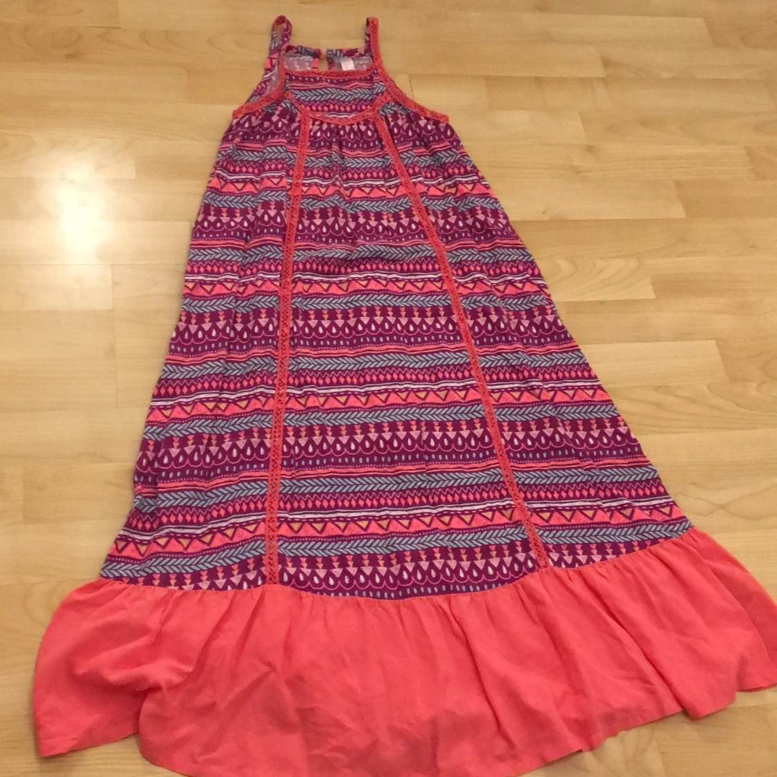 Klänning rosa mönster  - 90