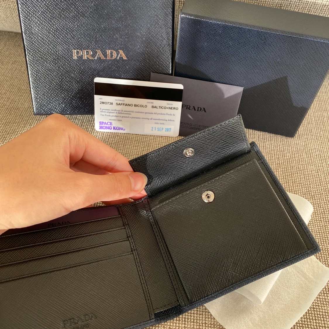 Prada Saffiano Leather Wallet  - 90
