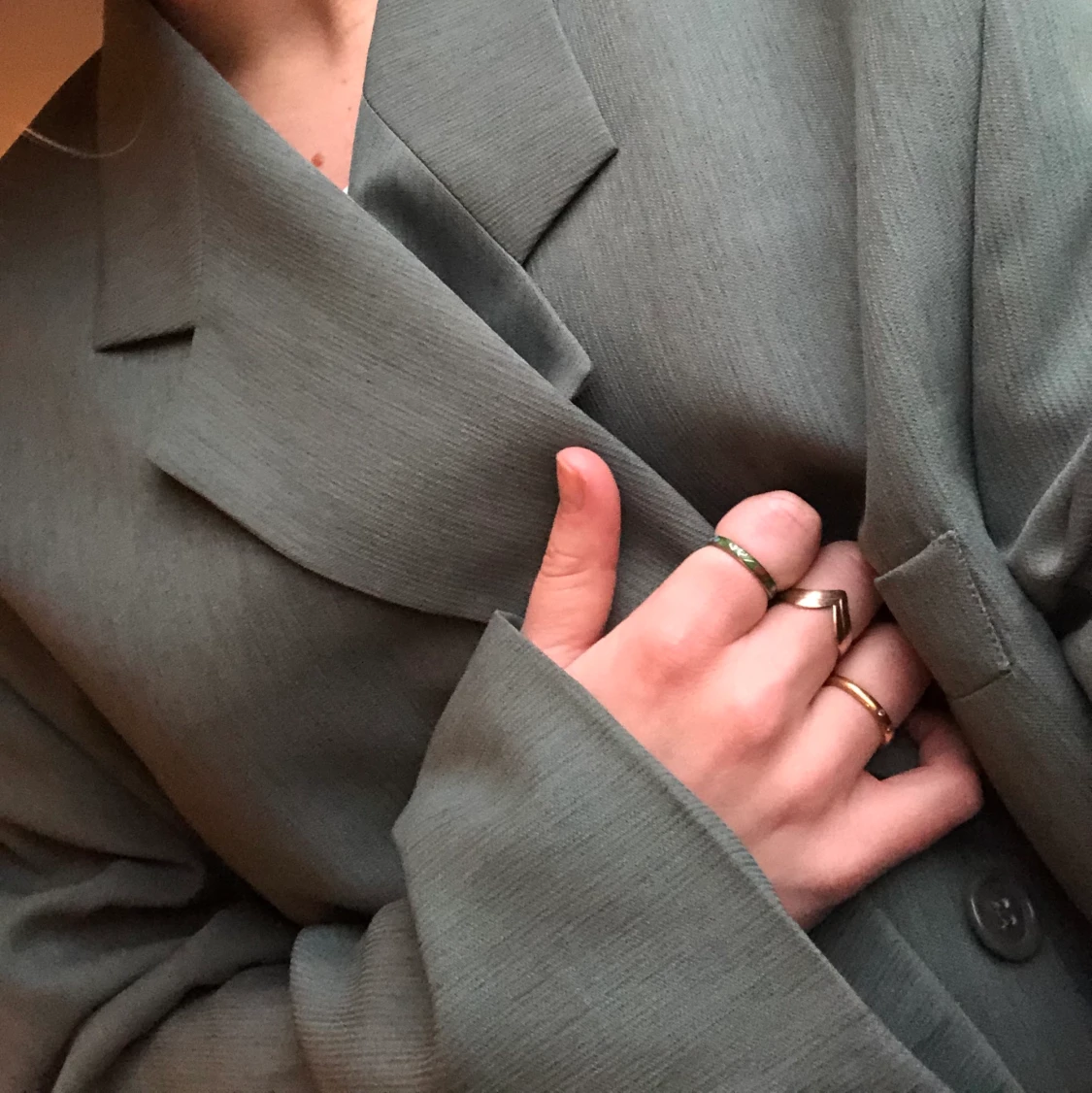 Stor grön kavaj💚 - 91