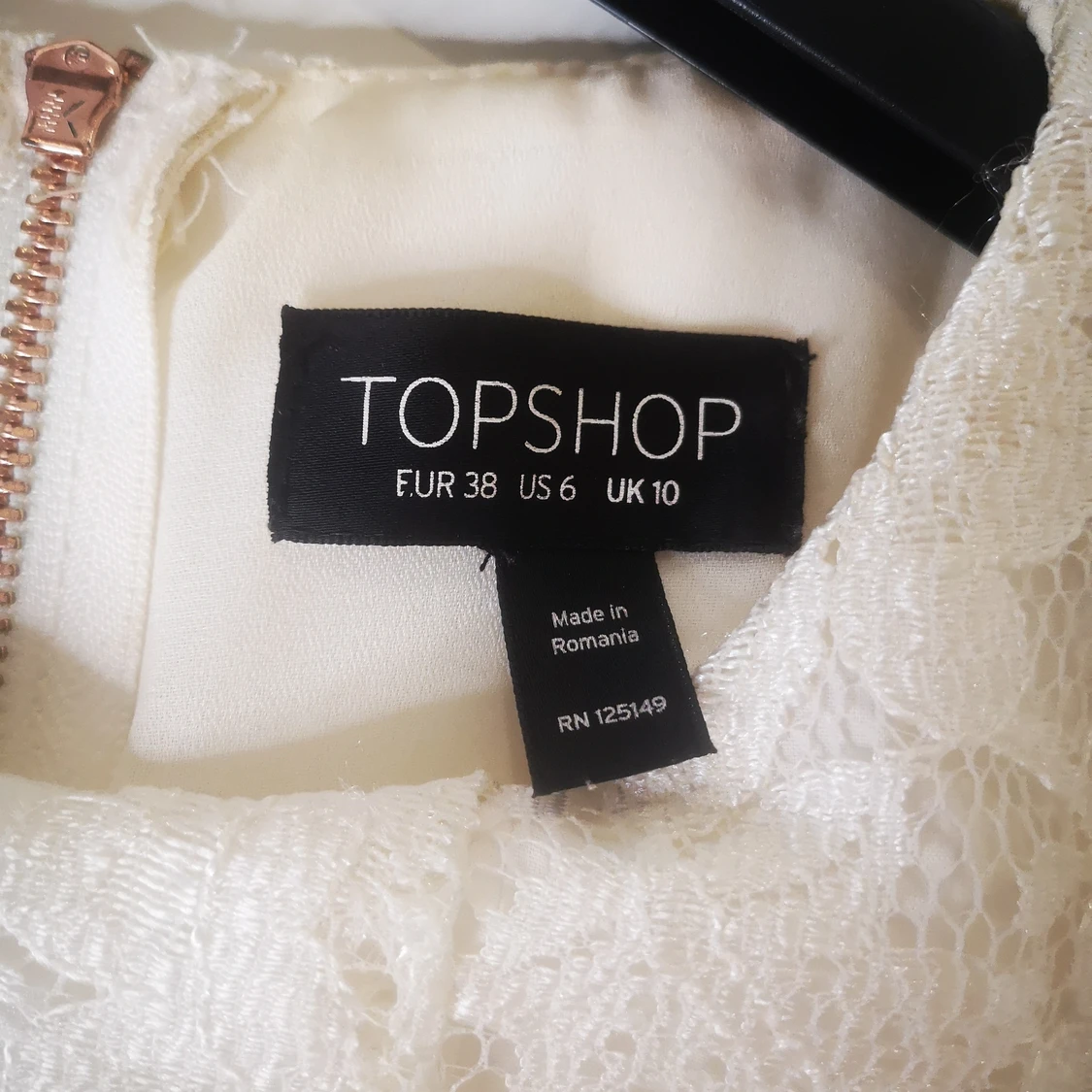 Kort vit spets klänning från Topshop - 91