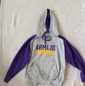 Grå/lila Armijo Baseball-hoodie