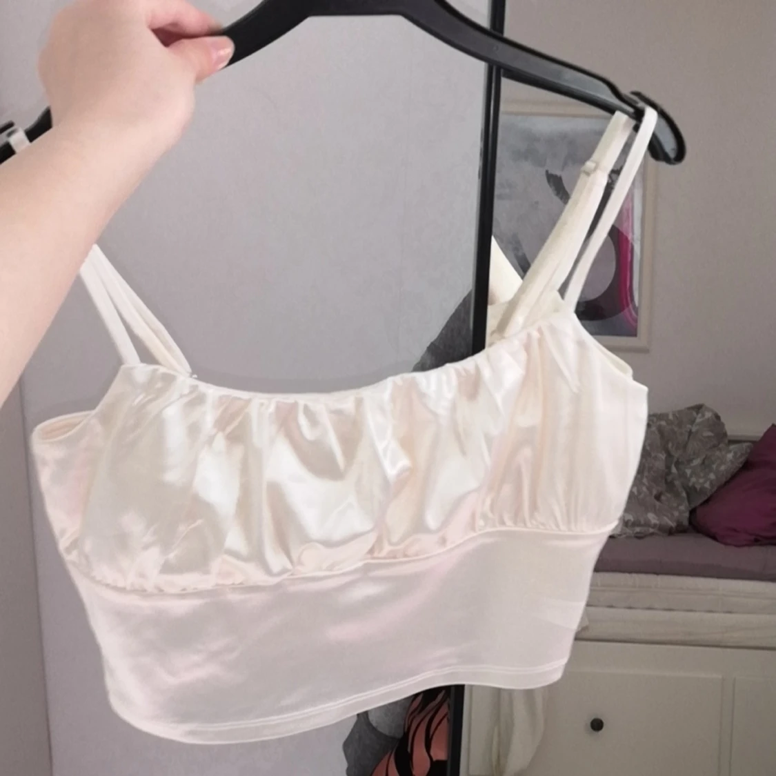 Beige festtopp  - 90