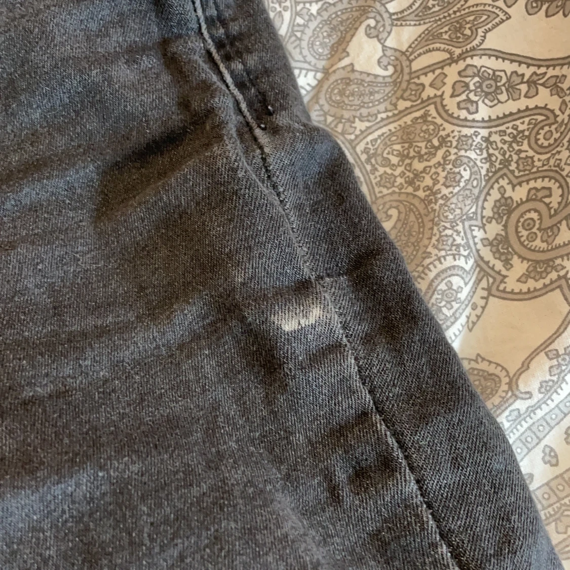 Svarta långa jeans shorts  - 91