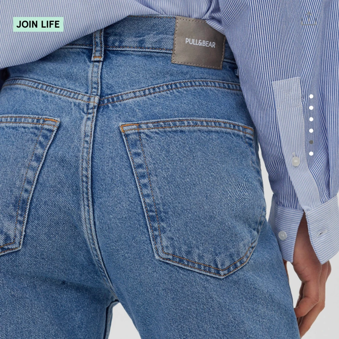 Blå raka jeans (tall) - 91