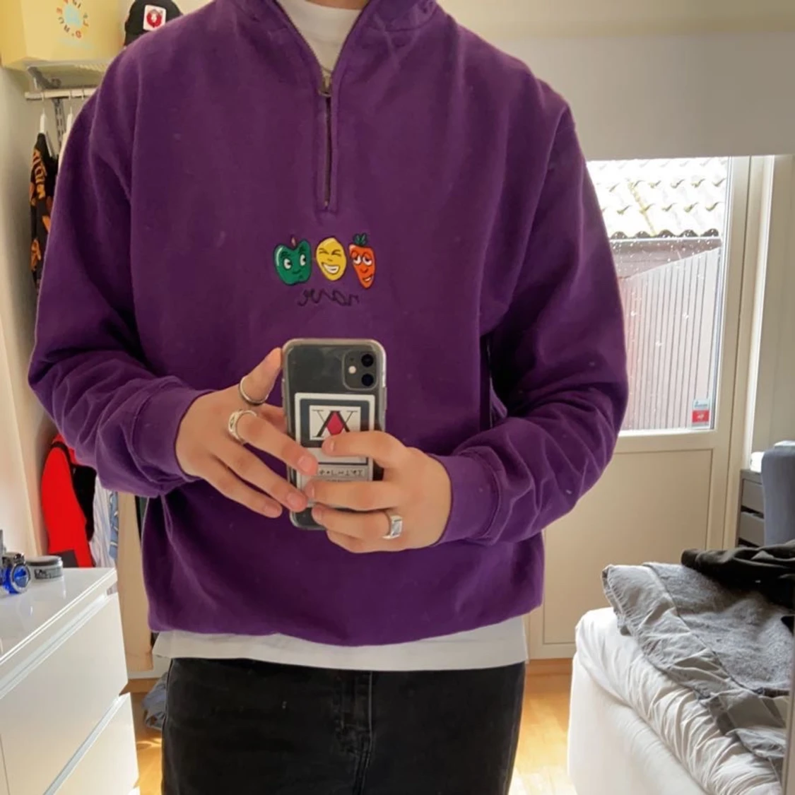 Half zip-up från junkyard