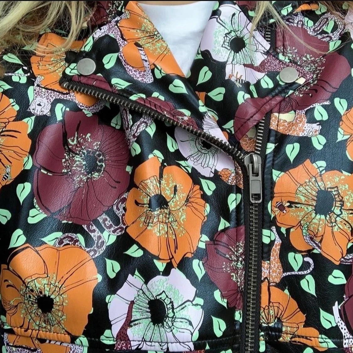 Bikerjacka, strl S  - 90