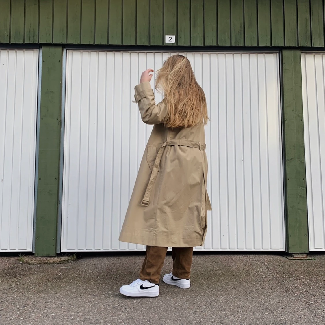 Beige trenchcoat 