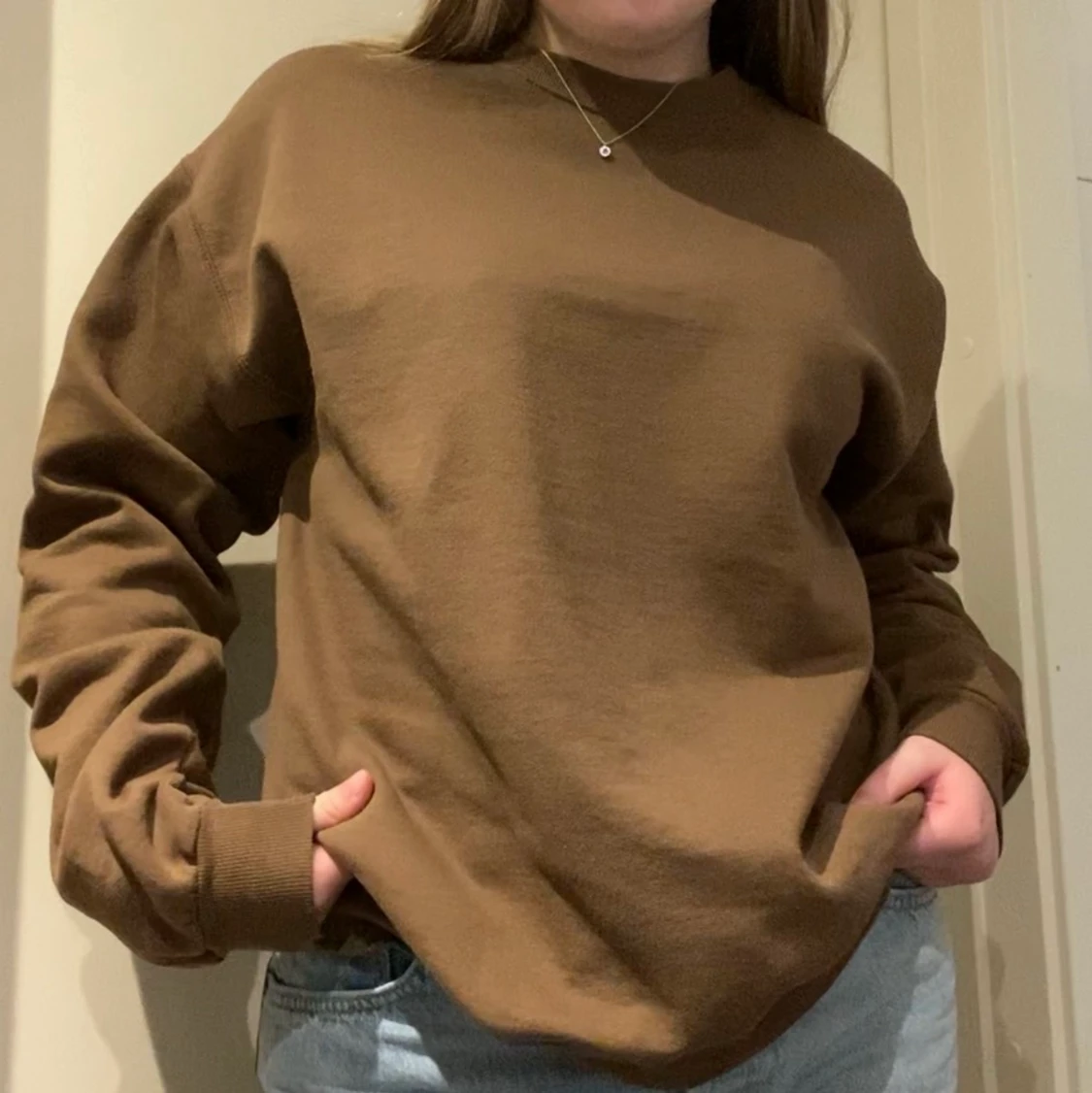 Basic brun sweatshirt  - 90