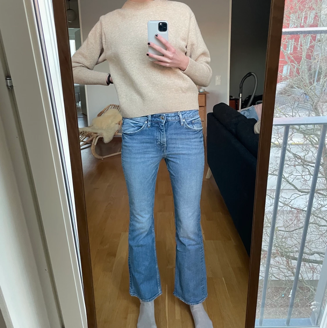 Utsvängda jeans