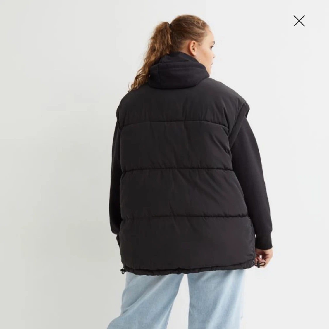 Svart väst, vinter, höst- och vårjacka. - 91