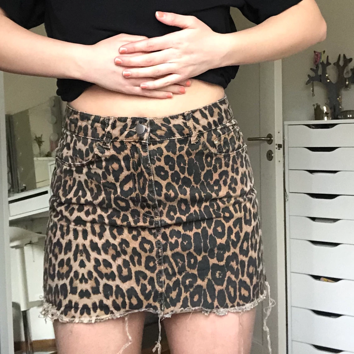 Leopard kjol från Zara 
