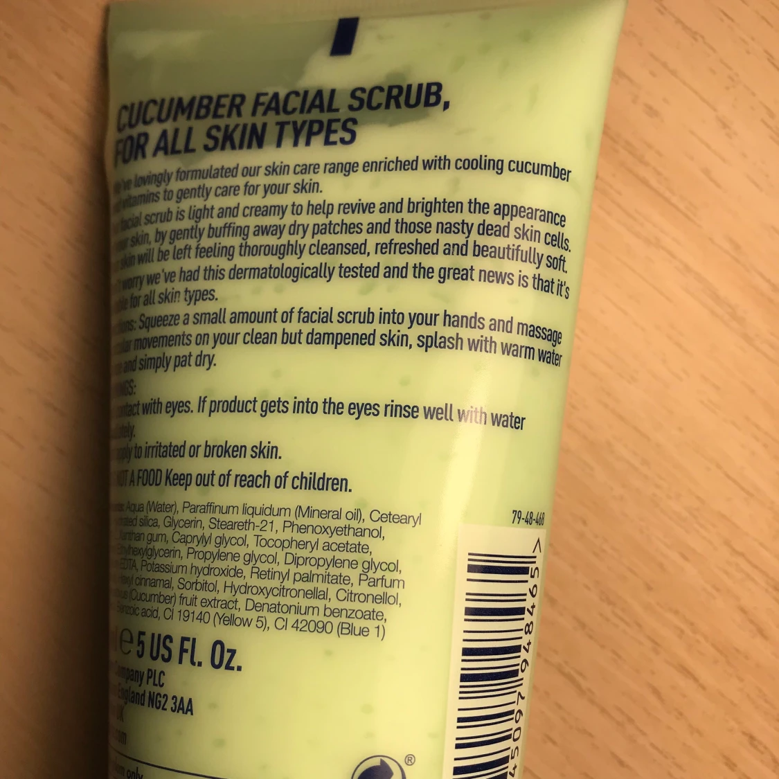 Boots Cucumber Facial Scrub (absolutely new) - 90