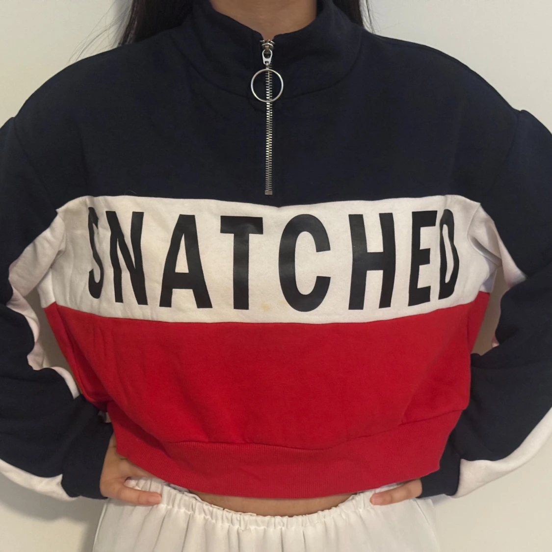 Croppad sweatshirt från H&M  - 1