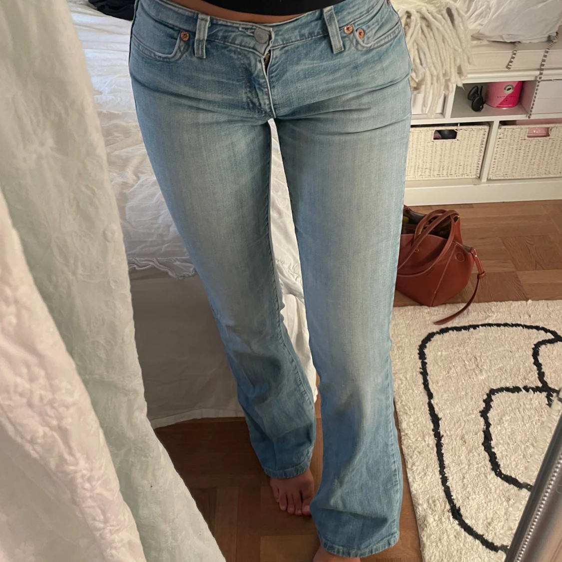Levis 527 ljusblå bootcut jeans - 2
