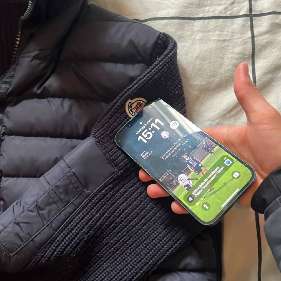 Mörkblå moncler cardigan  - 2