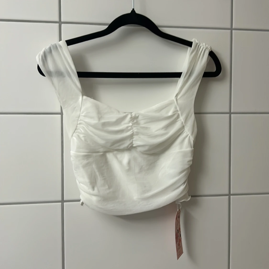 Vit croppad topp från SHEIN