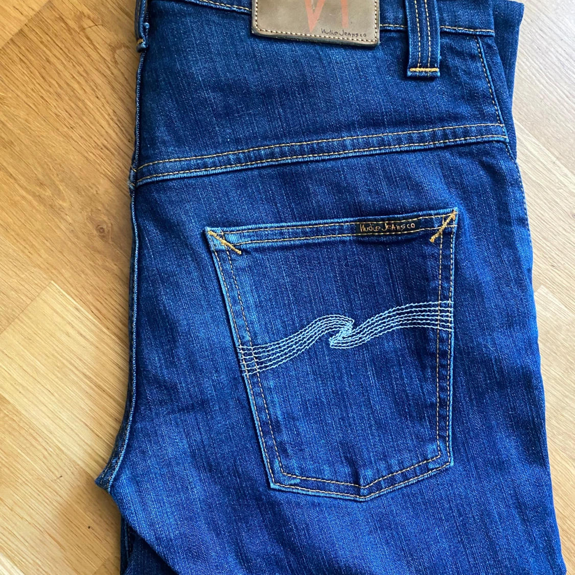 Blå jeans från Nudie Jeans Co straight fit - 4