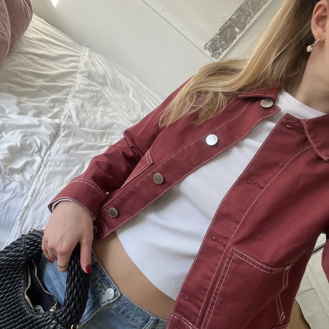 Tunn vinröd jacka - 2
