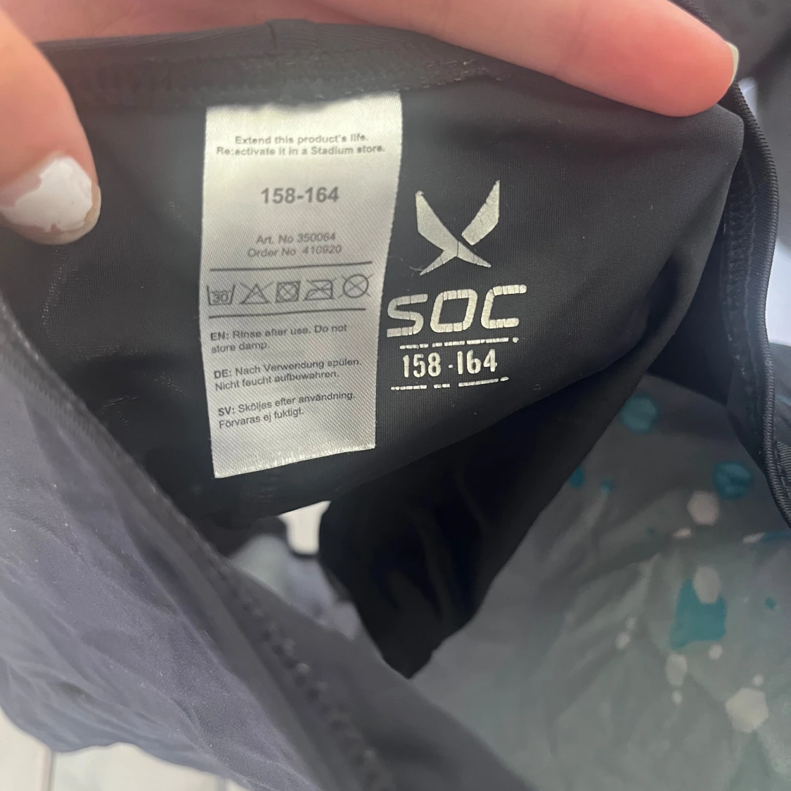 Svart baddräkt från SOC med mönster - 2