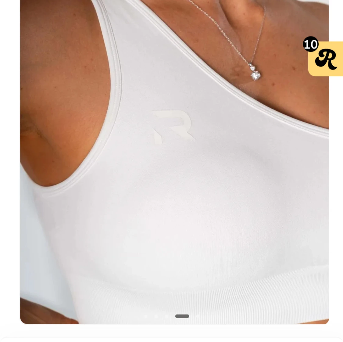 Vit one shoulder träningstopp från Relode - 2