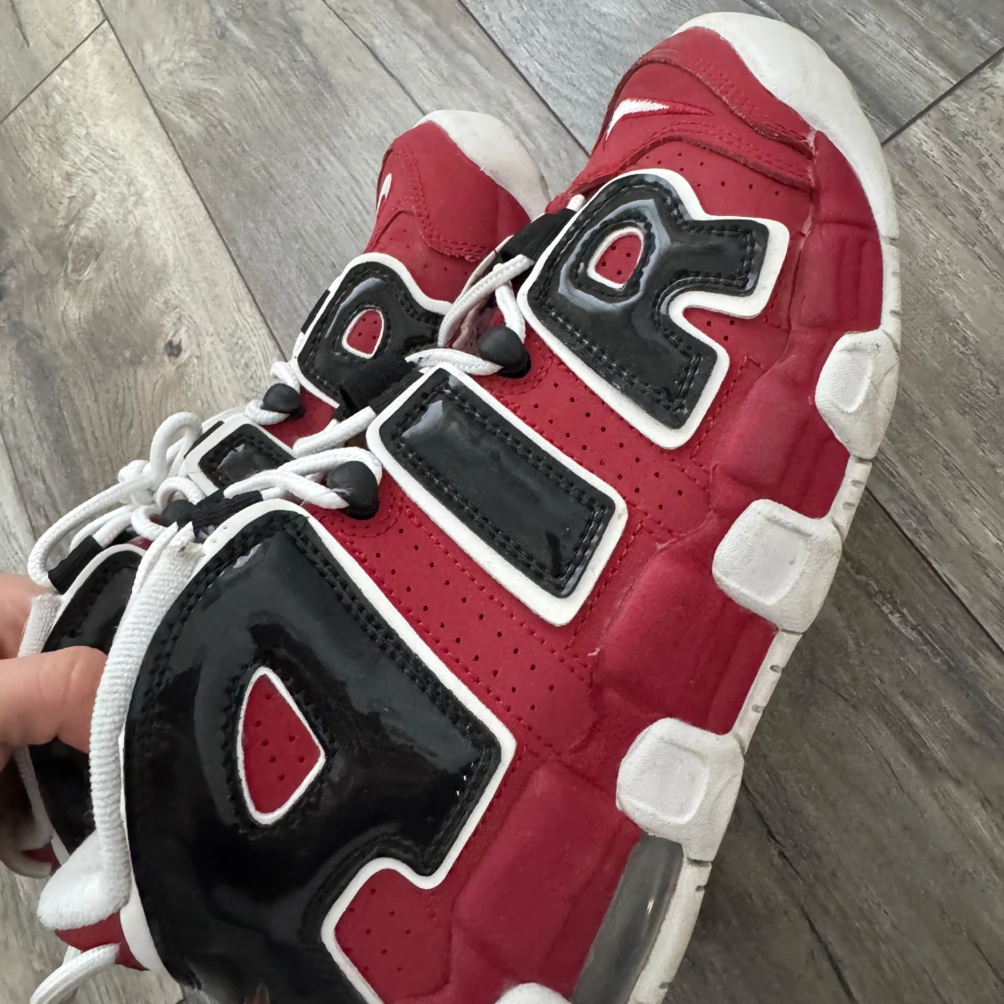 Nike Air More Uptempo röd/svart - 1