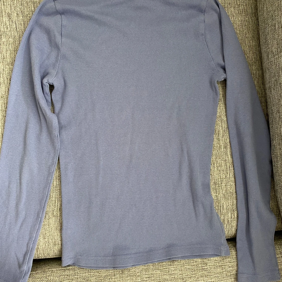 Ljusblå ribbad långärmad Firefly - 1