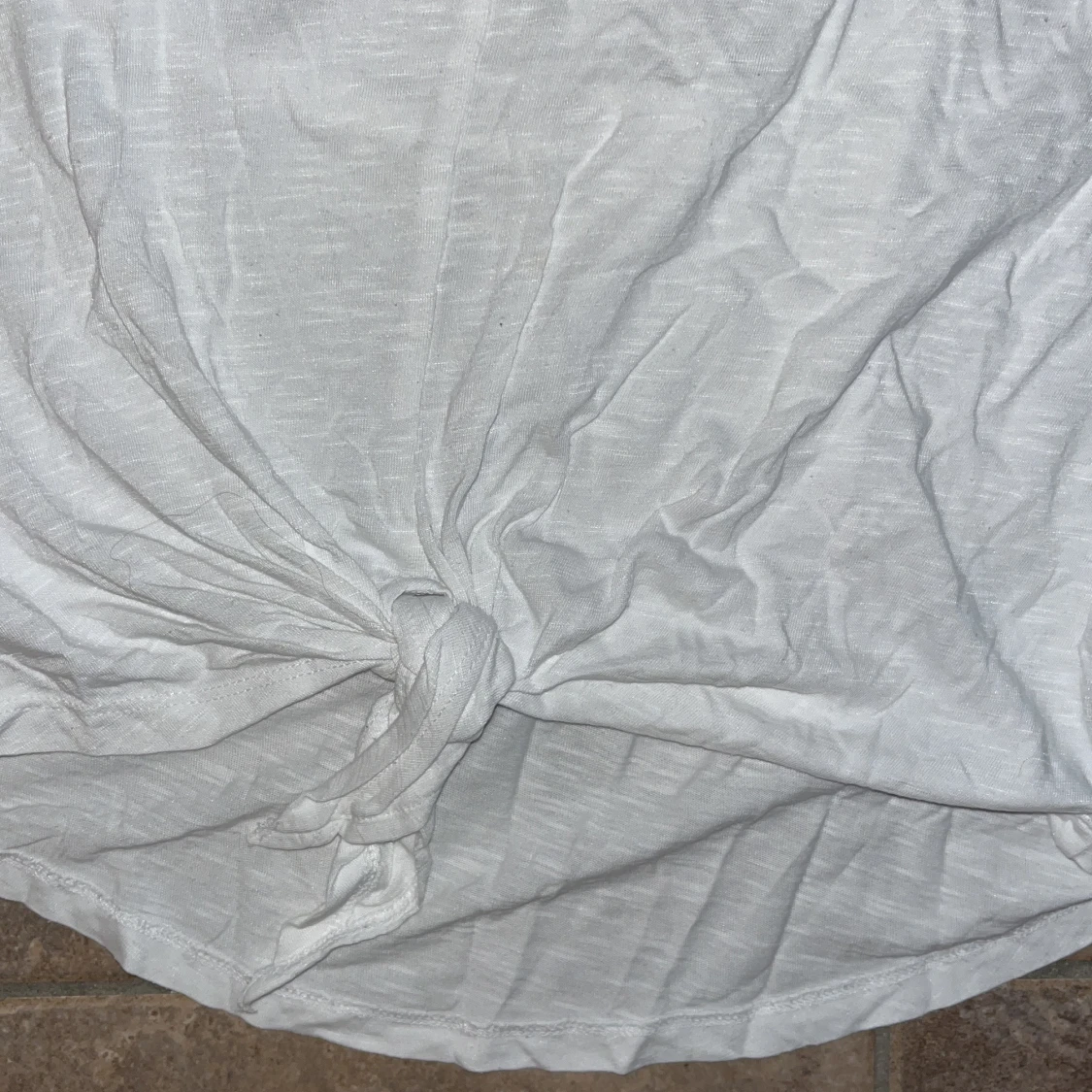 Vit knyt-topp från H&M Training - 2