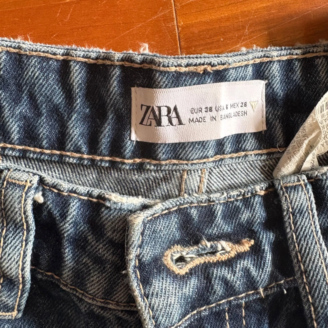 Blå raka jeans från Zara - 2