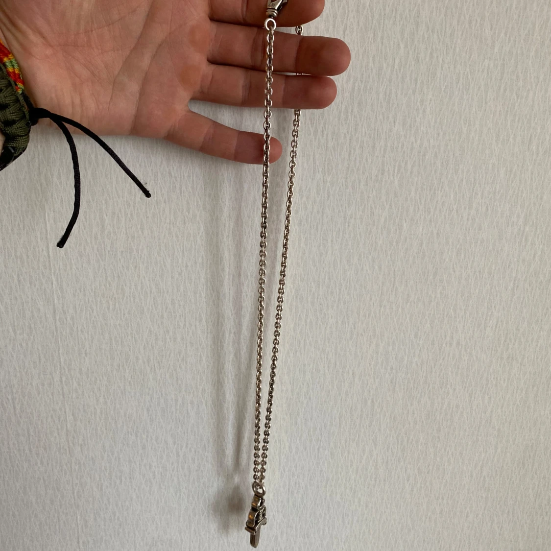 Chrome hearts dagger pendant med silverkedja  - 2