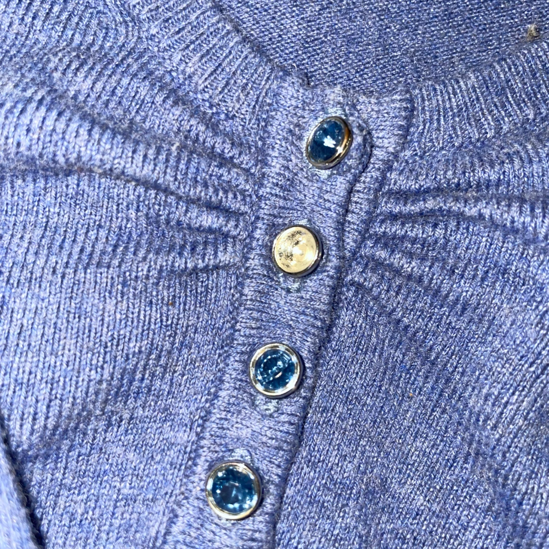 Blå ribbad tröja från Cubus - 4