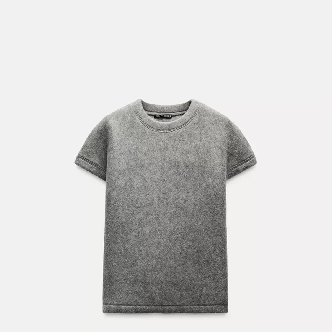 Grå stickad topp från Zara