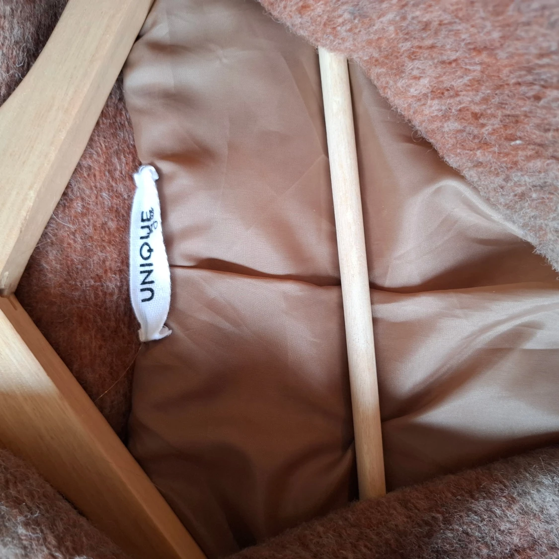 Rutig kappa från UNIQUE i ullmix stl M-L - 2