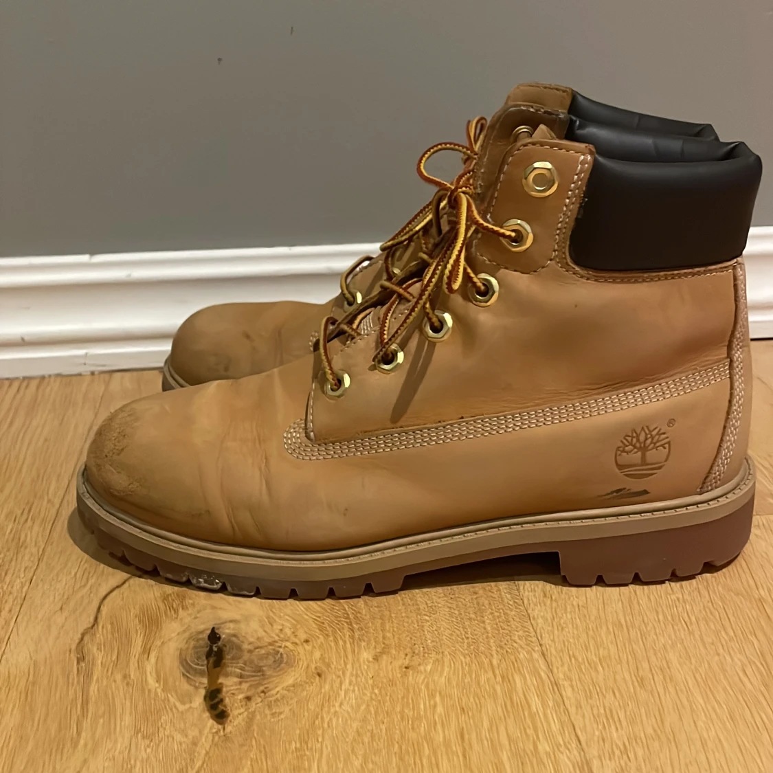 Timberland boots i beige skinn - 3