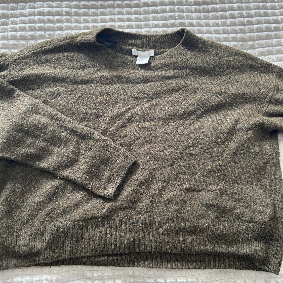 Grön stickad tröja från H&M