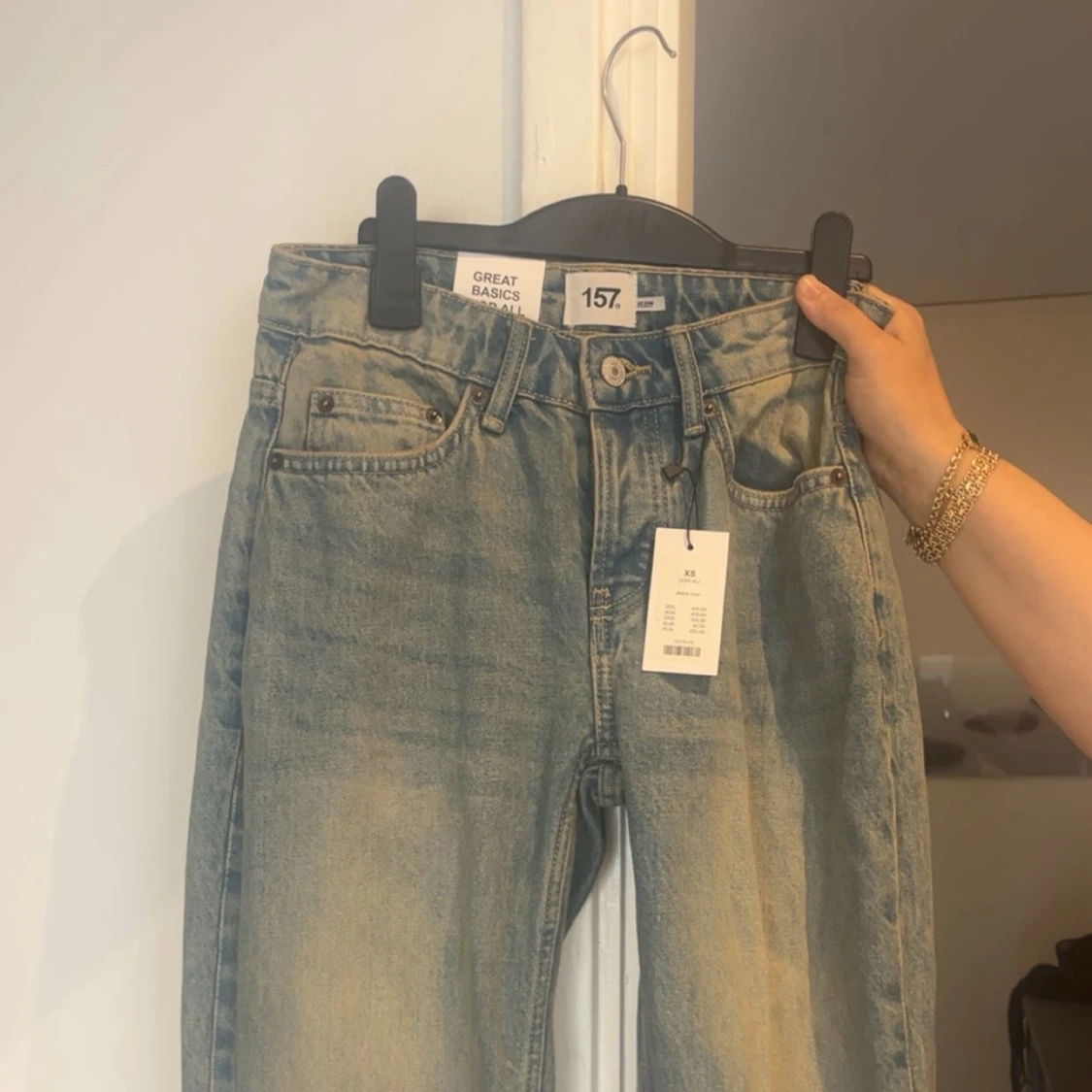  Blågröna jeans från lager  157  XS 