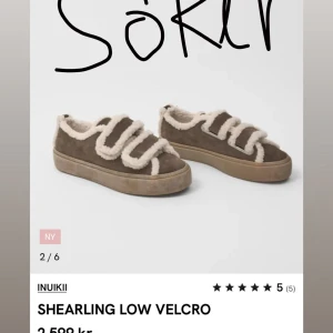 INUIKII - SÖKER dessa skor från inuikii. Shearling low velcro i dark Brown i storlek 36 eller 37❣️