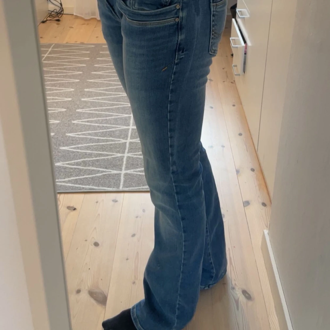 Blå bootcut jeans från ltb - 3