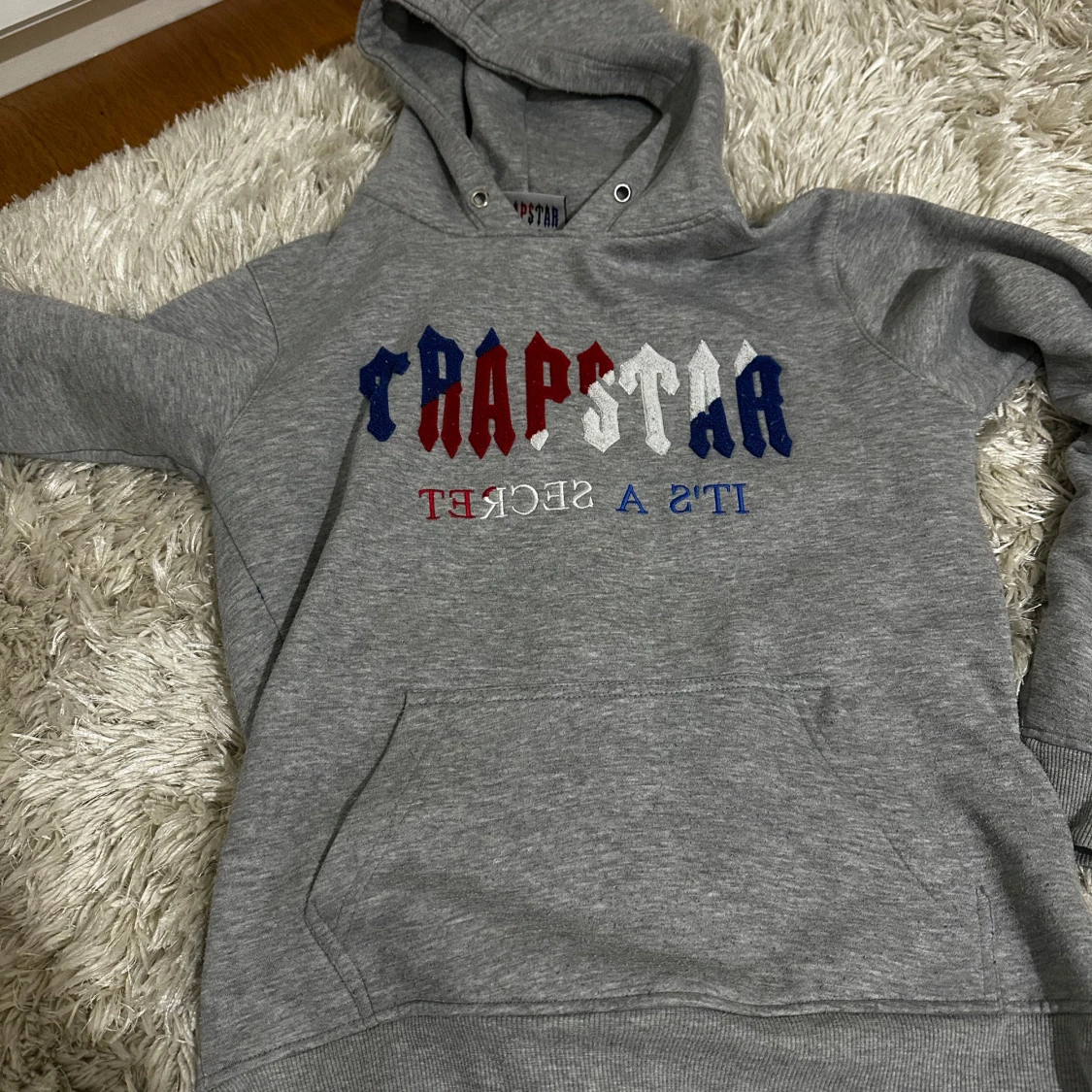 Grå Trapstar hoodie med tryck